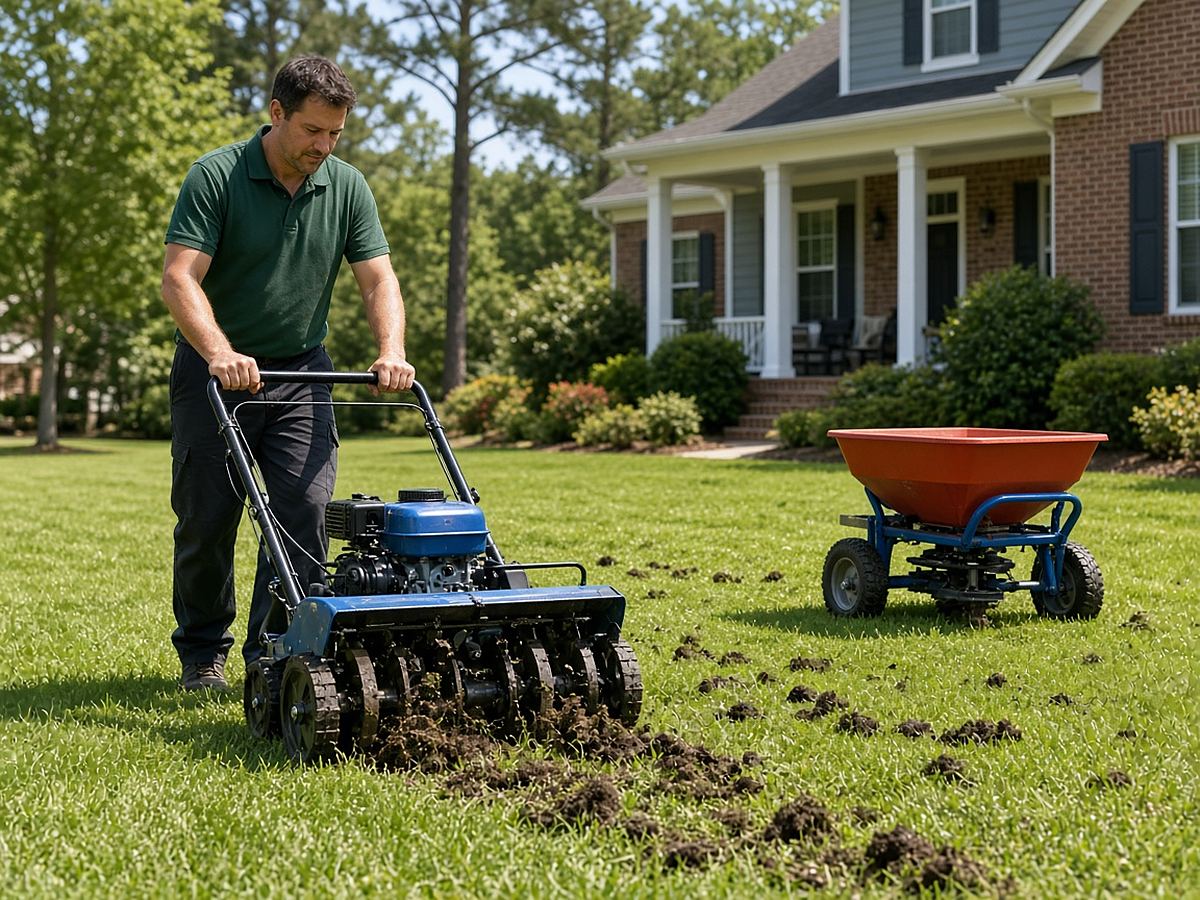 Aeration & Fertilization in Houston
